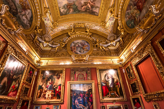 interiors of Palazzo Pitti, Florence, Italy