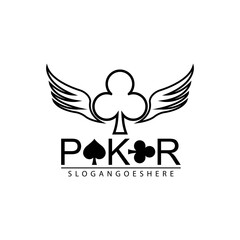 Poker Club Logo Design for Casino Business, Gamble, Card Game, Speculate, etc