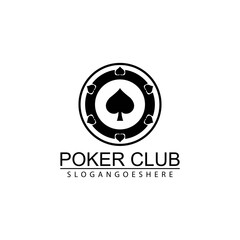 Poker Club Logo Design for Casino Business, Gamble, Card Game, Speculate, etc