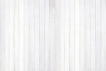 Empty plank white wooden wall texture background