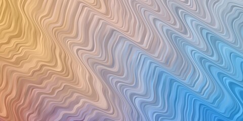 Light Blue, Yellow vector pattern with lines. Abstract illustration with gradient bows. Best design for your posters, banners.
