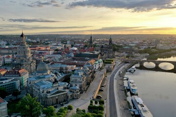 Obraz premium Dresden is one of the biggest city in Germany.