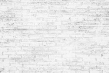 Old city White grunge  large brick  wall texture background