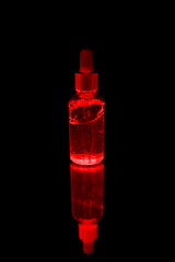 liquid in a bottle, cosmetics