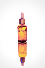 liquid in a bottle, cosmetics