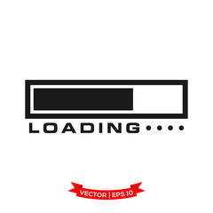 vector progress loading bar, loading icon, loading illustration 