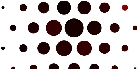 Light Red vector background with bubbles. Colorful illustration with gradient dots in nature style. Design for posters, banners.