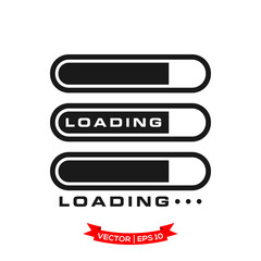 vector progress loading bar, loading icon, loading illustration 