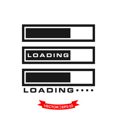 vector progress loading bar, loading icon, loading illustration 