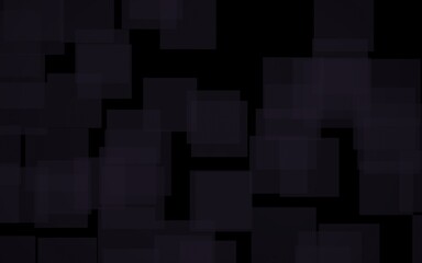 Black abstract background. Backdrop with grey squares. 3D illustration