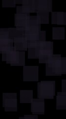 Black abstract background. Backdrop with grey squares. Vertical orientation. 3D illustration