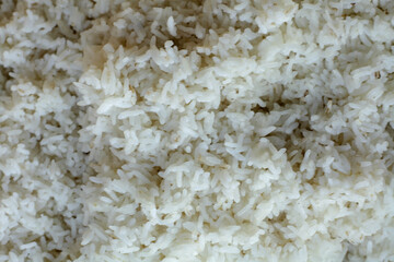 rice in a wooden bowl
