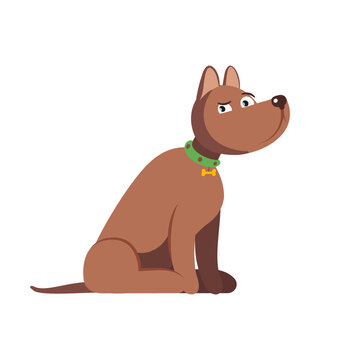 Dog. Puppy. Vector illustration on a white background.
