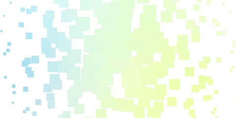 Light Blue, Green vector backdrop with rectangles. Abstract gradient illustration with colorful rectangles. Pattern for business booklets, leaflets