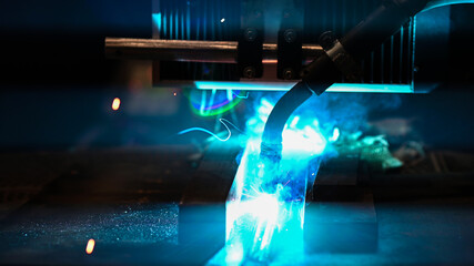 Robotic welding on industrial products
