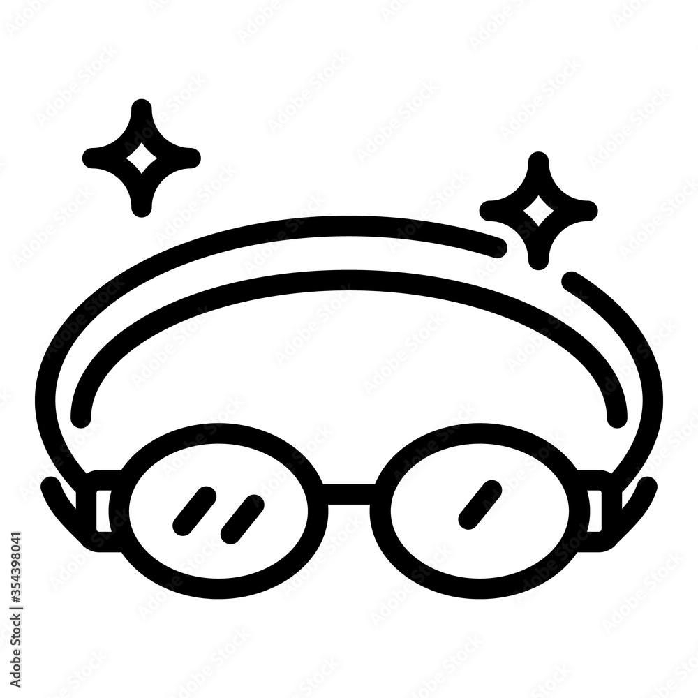 Poster laser procedure eyeglasses icon. outline laser procedure eyeglasses vector icon for web design isola