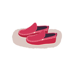 Footwear. Vector illustration in flat style.