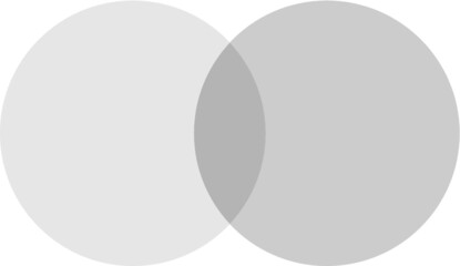 Venn Diagram Illustration For Scrapbook, Flyers, Posters, Web, Greeting Cards, Science, Data Information
