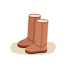 Footwear. Vector illustration in flat style.