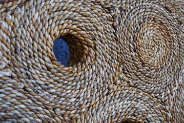 Abstract natural wickerwork , art project, art product