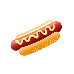Hod dog. Sausage. Street fast food. Vector object.