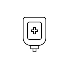blood type line icon. Signs and symbols can be used for web, logo, mobile app, UI, UX