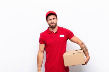 looking happy and friendly, smiling and winking an eye at you with a positive attitude. delivery...