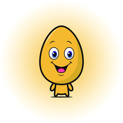 Cute vector mascot egg icon