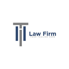 Law Firm Logo Design Vector Illustration