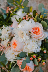 Wedding bouquet close up