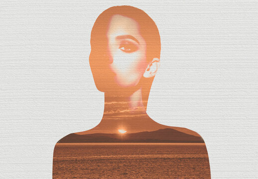 Superposition Images Photo Effect Mockup