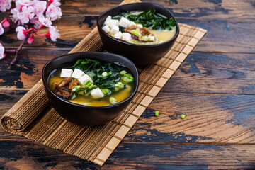 Traditional miso soup