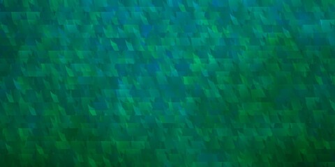 Light Green vector texture with lines, triangles.