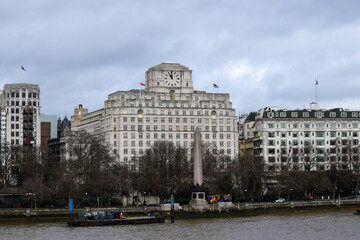 Shell Mex Building Across River Thames