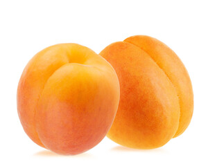 Apricot isolated on white background with clipping path