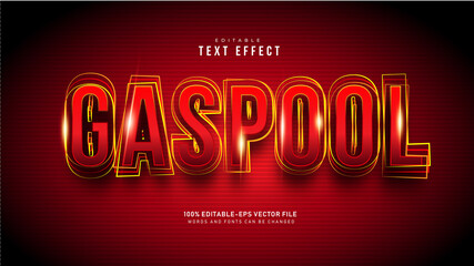 Gaspool Text Effect - obrazy, fototapety, plakaty