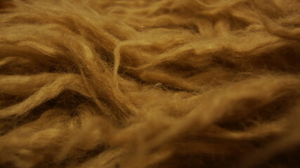 Closeup of Soft Brown Wool 