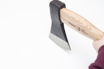 ax on a white background