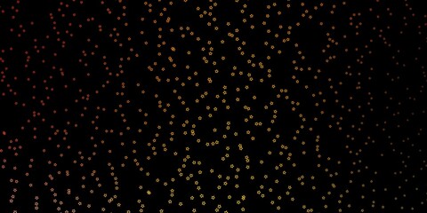 Dark Green, Yellow vector layout with bright stars. Modern geometric abstract illustration with stars. Theme for cell phones.