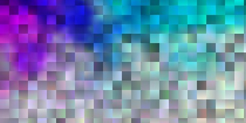 Light Multicolor vector texture in rectangular style.
