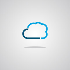 Illustration vector graphic of Cloud. Perfect to use for Technology Company
