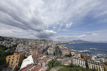Le frecce tricolore a napoli