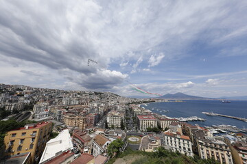 Le frecce tricolore a napoli