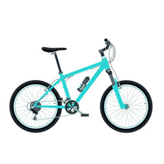 Mountain bicycle in color