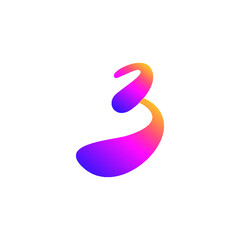 Creative Curvy Colorful Initial Letter B Business logo Design Template Vector Illustration Modern Monogram Icon. Logo branding design for a company or business startup.