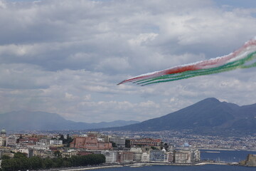 Le frecce tricolore a napoli