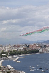 Le frecce tricolore a napoli