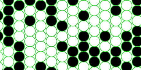 Dark Green vector pattern with circles. Modern abstract illustration with colorful circle shapes. Pattern for booklets, leaflets.