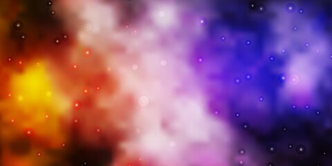 Dark Pink, Yellow vector pattern with abstract stars. Colorful illustration in abstract style with gradient stars. Pattern for new year ad, booklets.