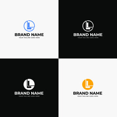 Technology line art circle Initial Letter L logo design vector template. Letter L logo icon design template elements for company or business startups.